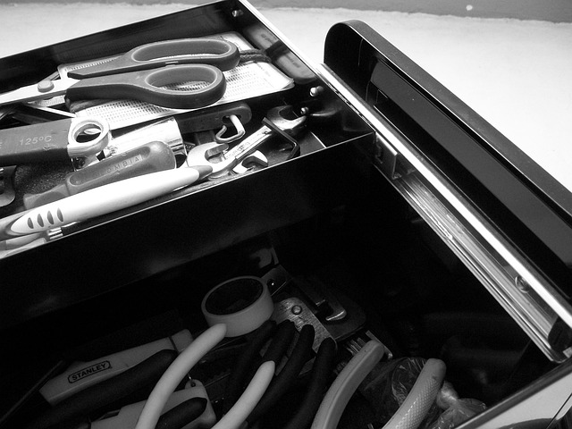 Box of tools in a toolbox